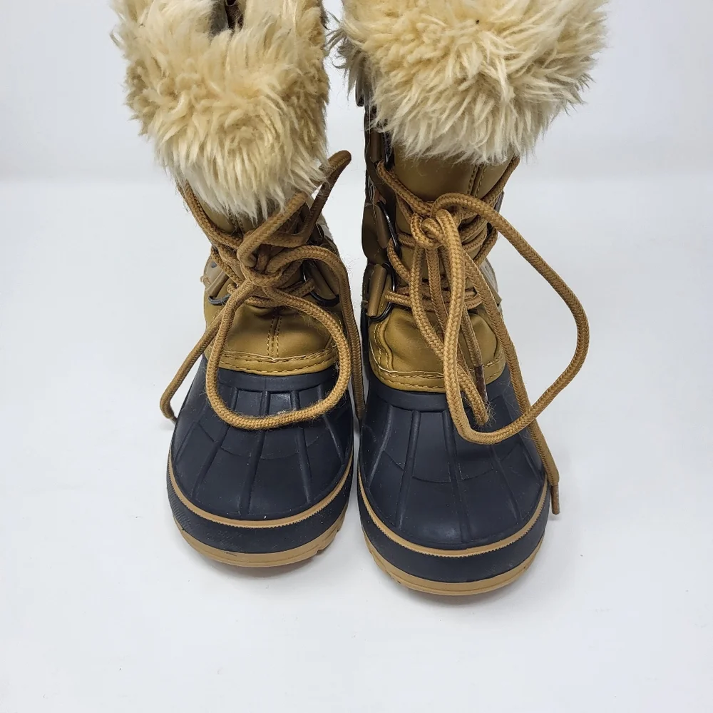 Dream Pairs Girls Size 10 Forester Faux Fur Zip‎ Closure Snow Waterproof Boots